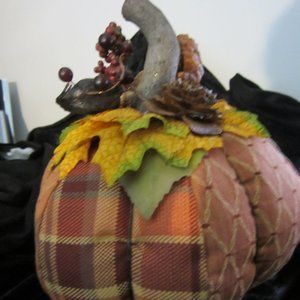 Handmade Decorative Fabric Pumpkin